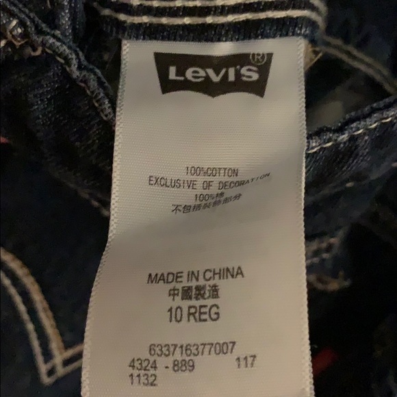 Levi’s Boyfriend Shortall Sz 10 - Picture 4 of 5
